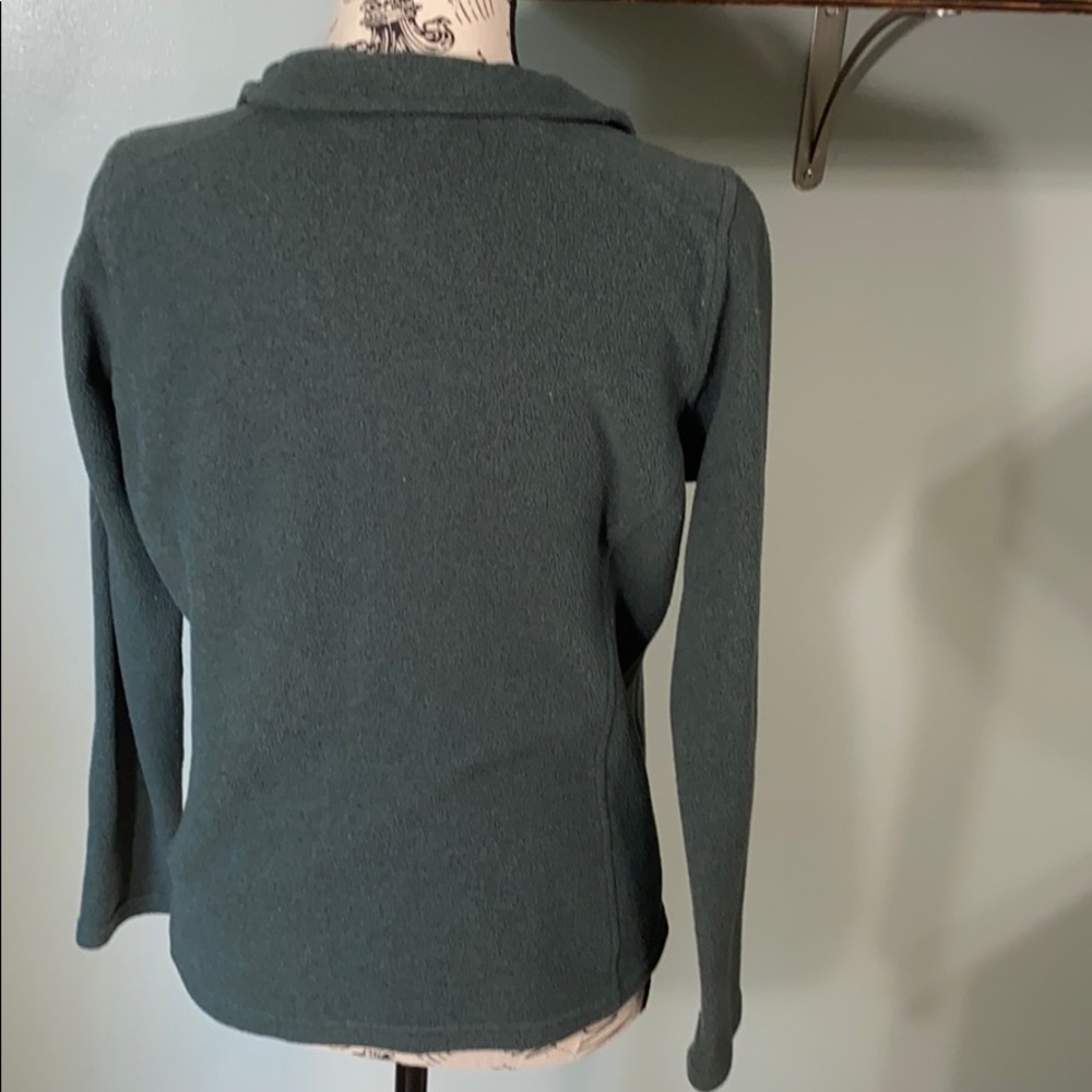 Dark Green North Face Pull Over - image 4